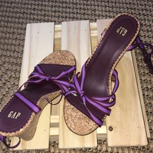 Never worn Gap cork wedge sandals Sz8